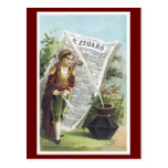 Ad Label Figaro Vintage Postcard