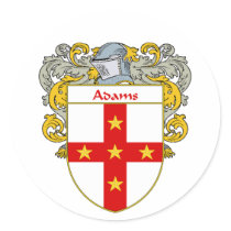 Adams Coat of Arms (Mantled) stickers