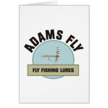 Adams Fly FIshing Lure Greeting Cards