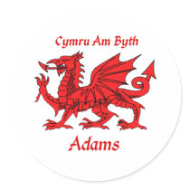 Adams Welsh Dragon stickers