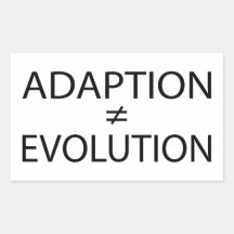 Adaption vs. Evolution Rectangular Sticker