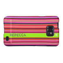 Add Name Green Stripe Samsung Galaxy Case-Mate Ca