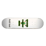 Add text to this cool leopard skateboard skateboards