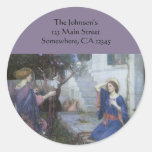 Address Label Round Stickers