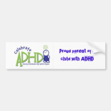 adhd, Proud parent of a child with ADHD Bumper Stickers