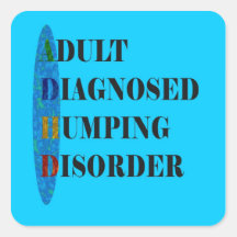 ADHD SQUARE STICKER