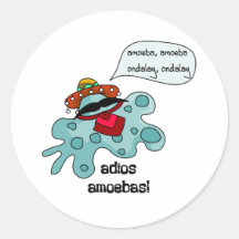 Adios Amoebas Sticker