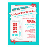 Admit One Carnival Birthday Party Invitation