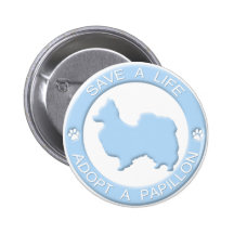 Adopt a Papillon Button