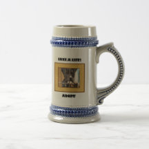 Adopt a puppy stein mug