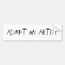 Adopt an Artist Bumper Sticker