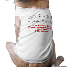 Adopt Blonde or White Dogs Dog T Shirt