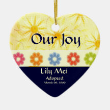 Adoption Announcement Keepsake Christmas Ornament