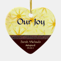 Adoption Announcement Keepsake Christmas Tree Ornament