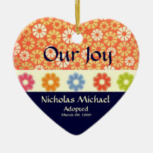 Adoption Announcement Keepsake Ornaments
