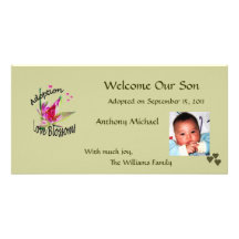 Adoption Love Blossoms Photo Card