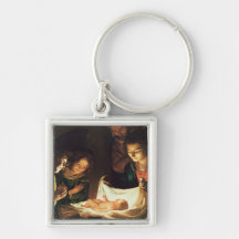 Adoration of the baby, c.1620 keychains