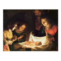 Adoration of the baby, c.1620 post cards