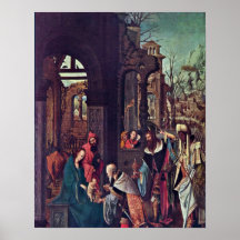 Adoration of the Magi by Jan Hendrik de Beer Poster