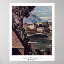 Adoration Of The Shepherds By Giorgione Poster