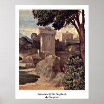 Adoration Of The Shepherds By Giorgione Posters