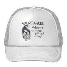 Adore-A-Bull Pit Bull! Mesh Hats