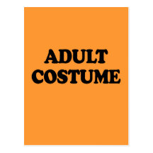 ADULT COSTUME POST CARD