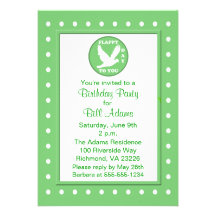 Adults Polka Dots And Puns Birthday Party Personalised Invites