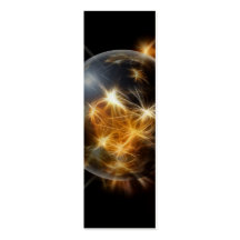 Advent Ball Gold Lights Christmas Tree Decoration Business Cards