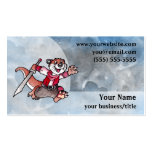 Adventure Otter Business Card - Blue and Grey