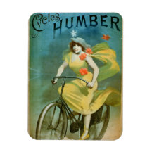 Advertising for 'Humber Cycles' (colour litho) Rectangle Magnet