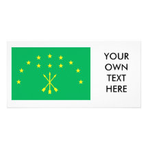 Adygeya Flag Personalized Photo Card