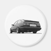 AE86 Black & White Magnets