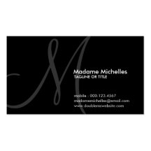 aerial initial business card template