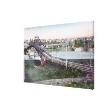 Aerial View of Lewiston BridgeLewiston, ID Stretched Canvas Prints