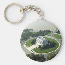 Aerial View of the Lincoln Memorial Keychains