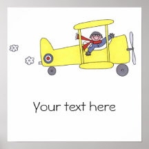 Aeroplane Pilot Poster