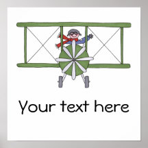 Aeroplane Pilot Posters