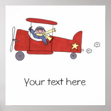 Aeroplane Pilot Print