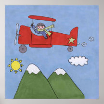 Aeroplane Pilot Posters