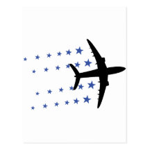 aeroplane stars postcards