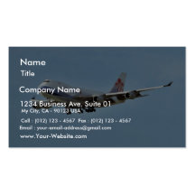 Aeroplanes Jets Business Card Template