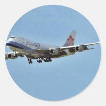 Aeroplanes Jets Round Sticker