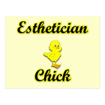 Aesthetician Chick Postcard