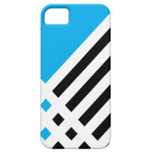 Affix Ivory III (Cyan) iPhone Case iPhone 5 Case