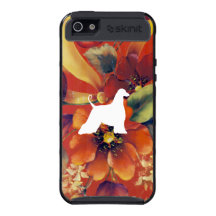 Afghan Hound Autumn Floral Covers For iPhone 5