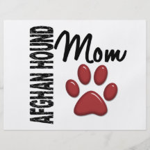 Afghan Hound Mum 2 Personalised Flyer