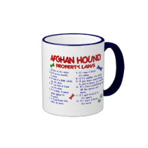 Afghan Hound Property Laws 2 Mugs