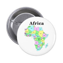 Africa - Political Map Pin