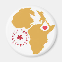 African Adoption Fridge Magnets